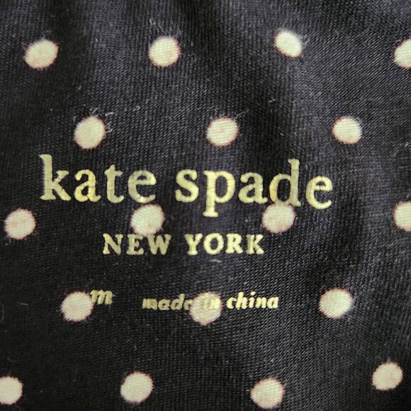 Kate Spade Polka Dot Sleep Dress Nightgown Black White Size Medium - Picture 3 of 6